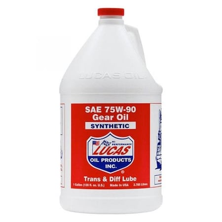 Lucas Oil Lucas Oil Products LUC10048 1 gal Synthetic SAE 75W-90 Trans & Diff Lube; LUC10048